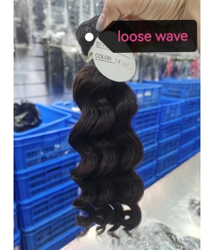 10A Unprocessed Human Hair Extensions  Brazilian Hair Weaving Body Wave/Straight / Curly Wave / Loose Wave / Deep Wave